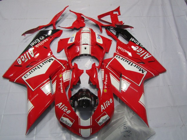 Alice & Marlboro 2007-2014 Ducati 848 1098 1198 Carenados Moto