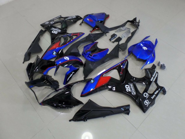 Alienígena Azul & Blanco 2009-2014 BMW S1000RR Carenados Moto