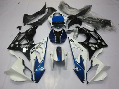 Alienígena Azul & Blanco 2009-2014 BMW S1000RR Carenados Moto