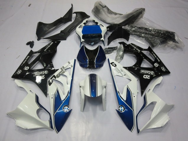 Alienígena Azul & Blanco 2009-2014 BMW S1000RR Carenados Moto