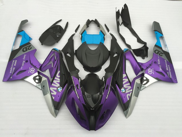 Alienígena Azul & Blanco 2009-2014 BMW S1000RR Carenados Moto
