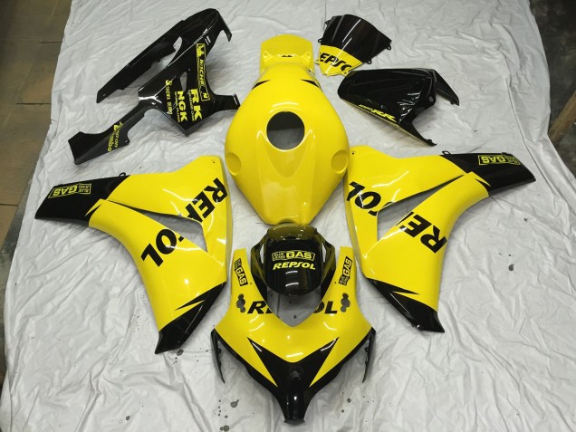 Amarillo Brillo Repsol 2008-2011 Honda CBR1000RR Carenados Moto