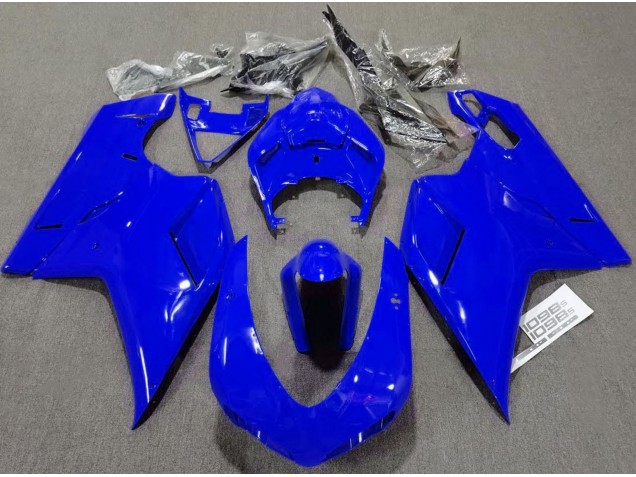 Azul Brillante Liso 2007-2014 Ducati 848 1098 1198 Carenados Moto