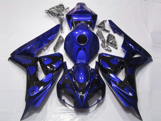 Azul Brillante & Negro 2006-2007 Honda CBR1000RR Carenados Moto