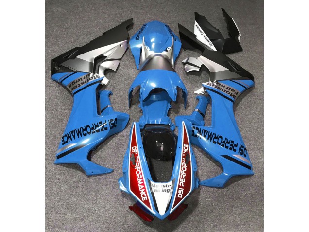 Azul Brillante & Rojo 2017-2023 Honda CBR1000RR Carenados Moto