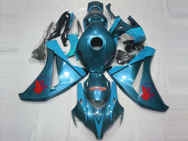 Azul Claro Personalizado 2008-2011 Honda CBR1000RR Carenados Moto