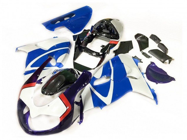 Azul & Negro 1998-2003 Suzuki TL1000R Carenados Moto