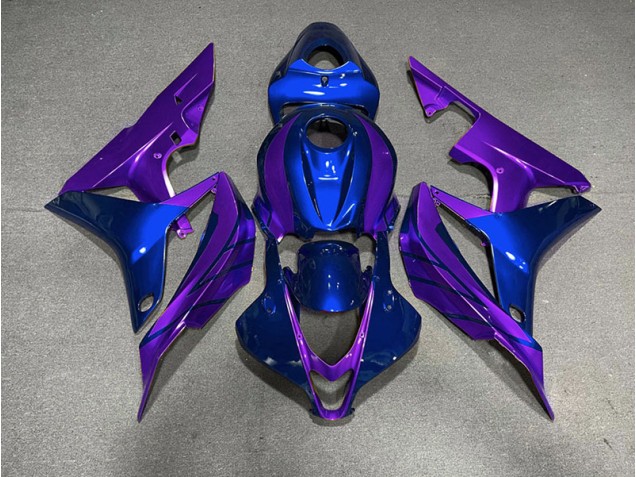 Azul Púrpura 2007-2008 Honda CBR600RR Carenados Moto