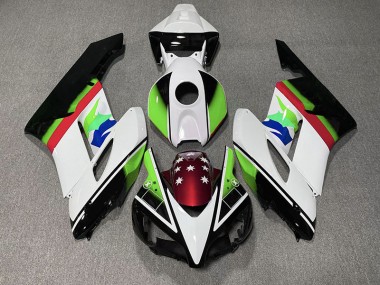 Bandera Verde & Roja 2004-2005 Honda CBR1000RR Carenados Moto