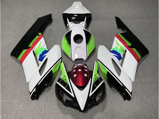 Bandera Verde & Roja 2004-2005 Honda CBR1000RR Carenados Moto