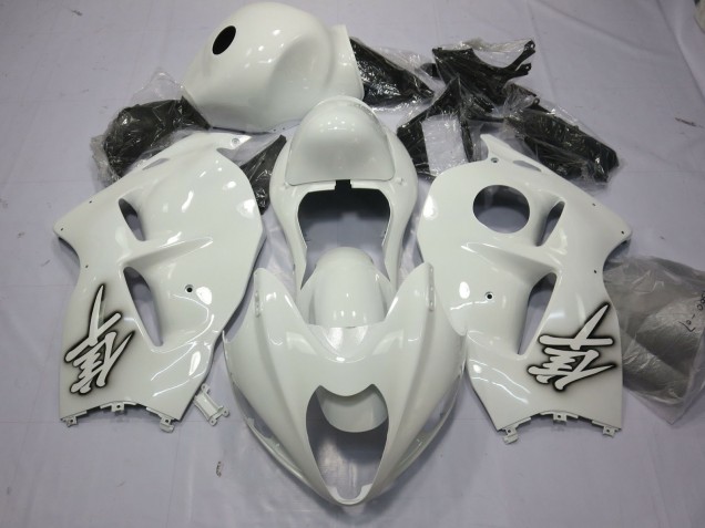 Blanco Brillante 1997-2007 Suzuki GSXR 1300 Carenados Moto