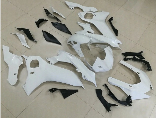Blanco Brillante 2017-2021 Yamaha R6 Carenados Moto