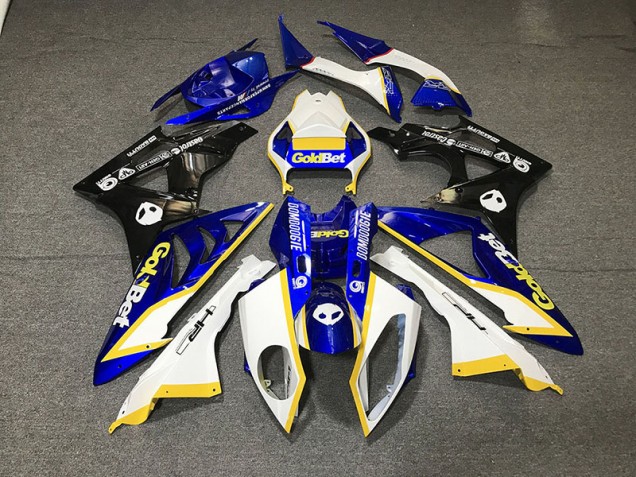 Blanco Brillante & Azul 2012-2016 Honda CBR1000RR Carenados Moto