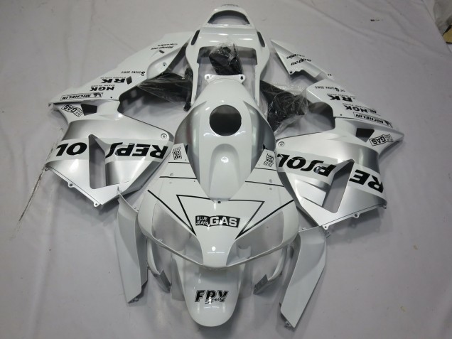 Blanco Plata Repsol 2003-2004 Honda CBR600RR Carenados Moto