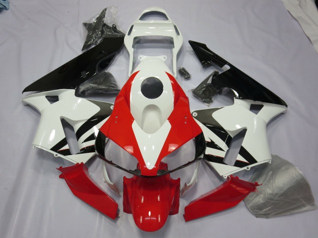 Blanco Rojo & Negro 2003-2004 Honda CBR600RR Carenados Moto
