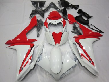 Blanco Rojo Personalizado 2007-2008 Yamaha R1 Carenados Moto