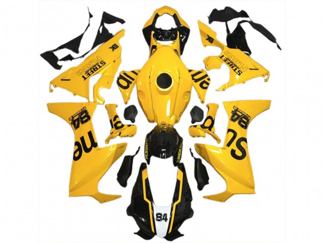 Calle Amarilla Flava 2017-2023 Honda CBR1000RR Carenados Moto