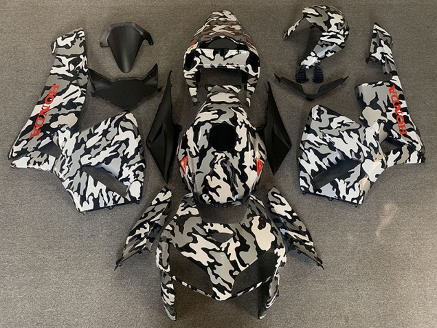 Camuflaje & Calcomanías Rojas 2005-2006 Honda CBR600RR Carenados Moto