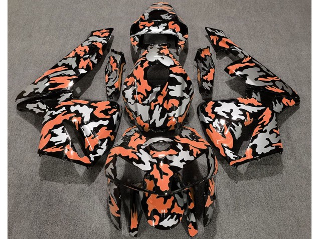 Camuflaje & Naranja Claro 2005-2006 Honda CBR600RR Carenados Moto