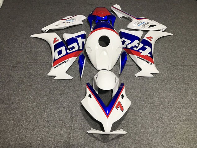 Diseño De Carreras Blanco 2012-2016 Honda CBR1000RR Carenados Moto