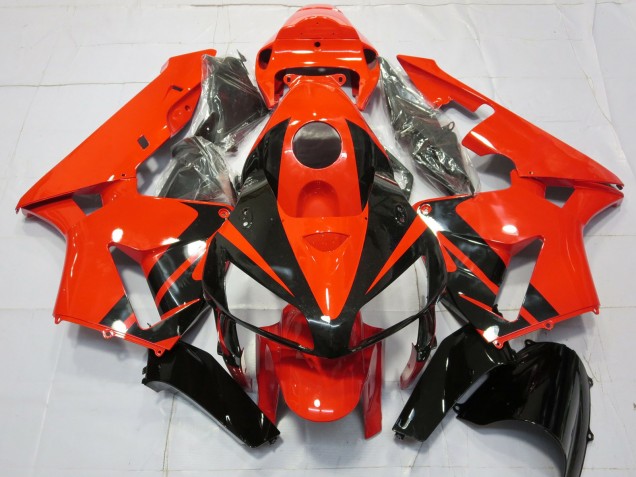 Diseño Especial Naranja 2005-2006 Honda CBR600RR Carenados Moto