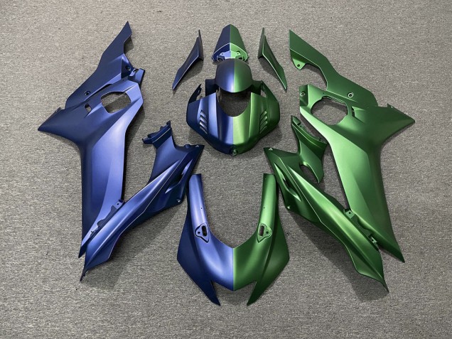 División Azul & Verde 2017-2021 Yamaha R6 Carenados Moto