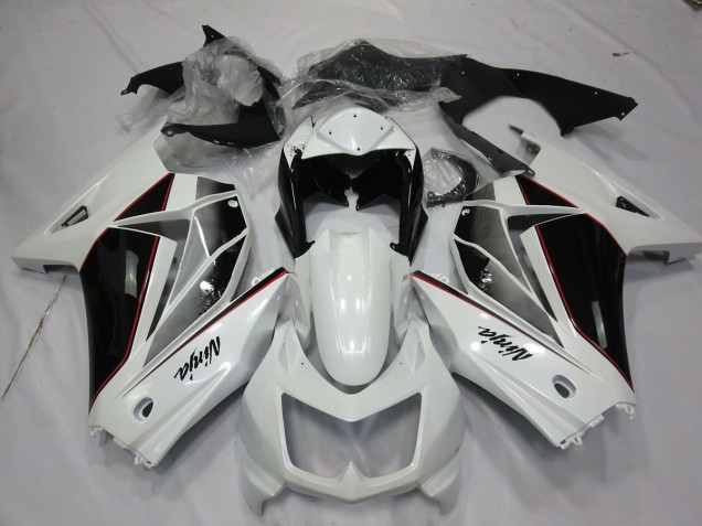 En Blanco & Negro 2008-2012 Kawasaki Ninja 250 Carenados Moto