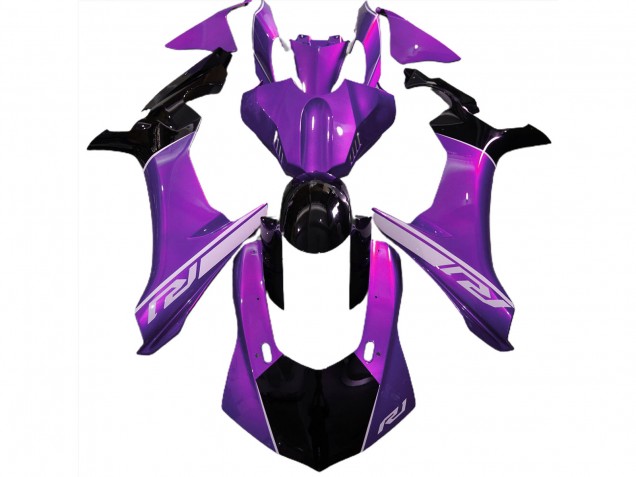 Estado De Ánimo Morado & Negro 2015-2019 Yamaha R1 Carenados Moto