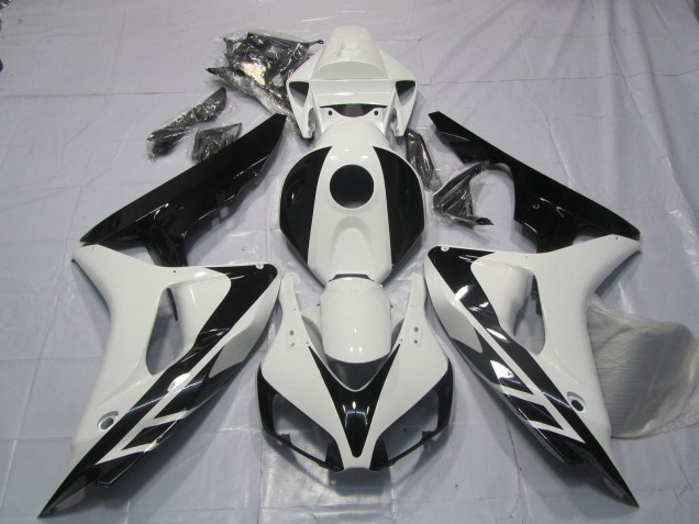 Estilo Blanco & Negro OEM Sin Calcomanías 2006-2007 Honda CBR1000RR Carenados Moto