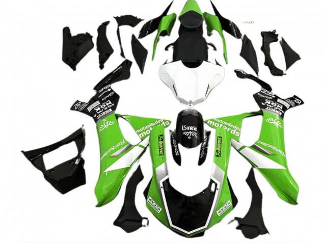 Estilo De Logotipo Verde Brillante 2015-2019 Yamaha R1 Carenados Moto