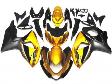 Estilo Dorado & Gris OEM Personalizado 2009-2016 Suzuki GSXR 1000 Carenados Moto