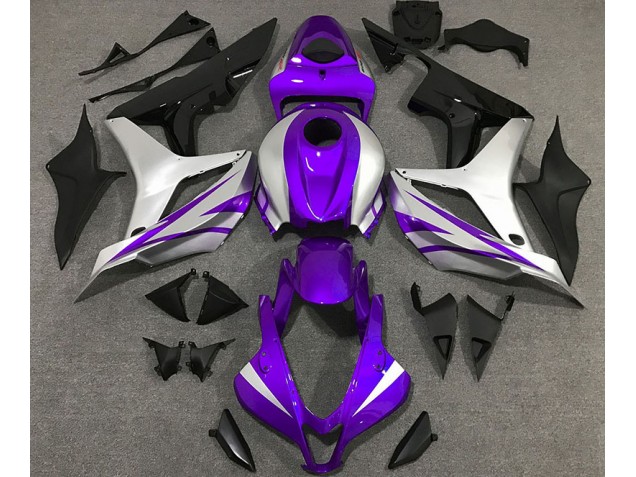 Estilo Morado & Plateado OEM 2007-2008 Honda CBR600RR Carenados Moto