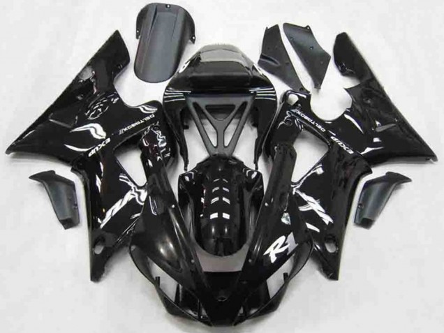 Estilo Negro Brillante 2000-2001 Yamaha R1 Carenados Moto