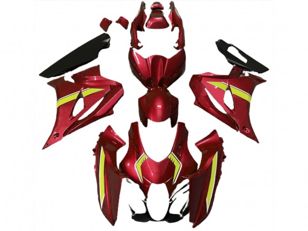 Estilo Original Rojo 2017-2023 Suzuki GSXR 1000 Carenados Moto