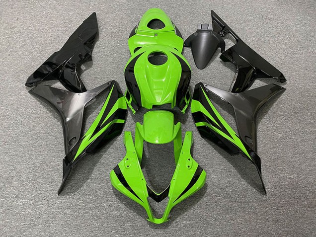 Estilo Verde Eléctrico OEM & Gris 2007-2008 Honda CBR600RR Carenados Moto