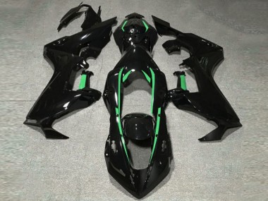 Forro Negro Brillante & Verde Bosque 2017-2023 Honda CBR1000RR Carenados Moto