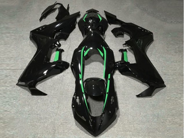Forro Negro Brillante & Verde Bosque 2017-2023 Honda CBR1000RR Carenados Moto