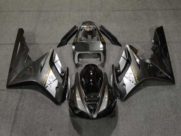 Gris Brillante 2009-2012 Triumph Daytona 675 Carenados Moto