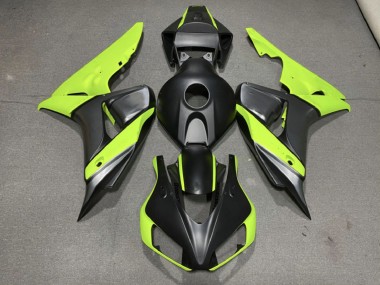 Gris Mate Negro & Verde 2006-2007 Honda CBR1000RR Carenados Moto