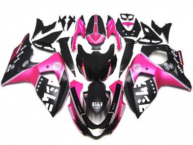 Logotipos Personalizados Rosa Mate 2009-2016 Suzuki GSXR 1000 Carenados Moto