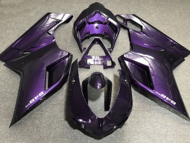 Morado Oscuro 2007-2014 Ducati 848 1098 1198 Carenados Moto