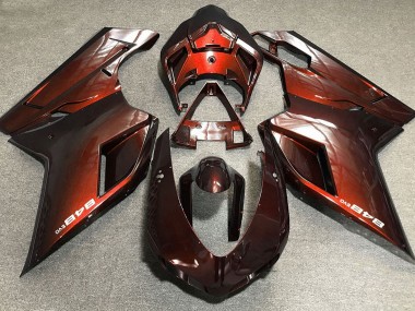 Naranja Intenso 2007-2014 Ducati 848 1098 1198 Carenados Moto