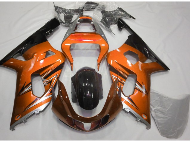 Naranja & Plata 2001-2003 Suzuki GSXR 600-750 Carenados Moto