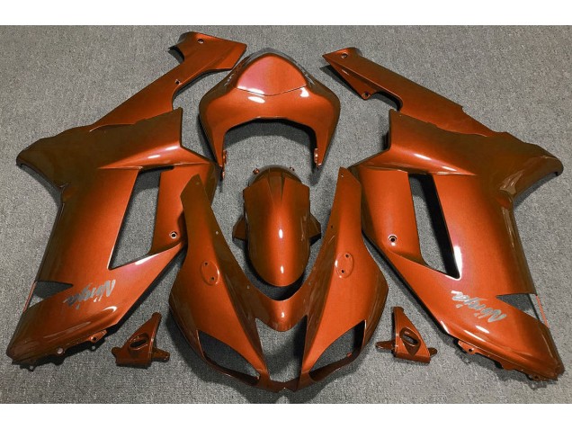 Naranja Tigre 2007-2008 Kawasaki ZX6R Carenados Moto
