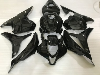 Negro Brillante 2009-2012 Honda CBR600RR Carenados Moto
