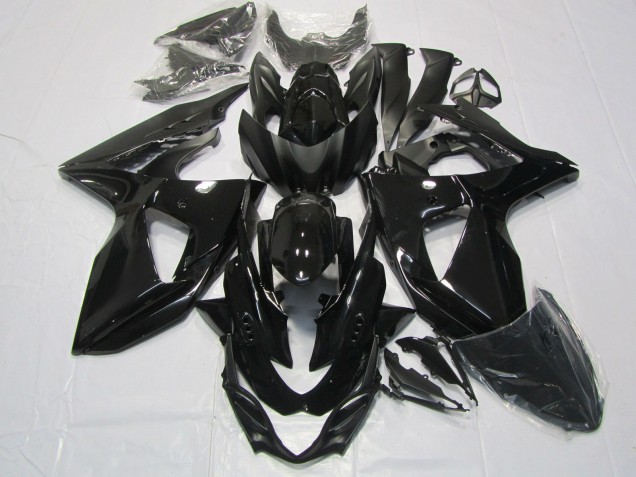 Negro Brillante 2009-2016 Suzuki GSXR 1000 Carenados Moto