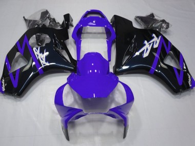 Negro Brillante & Morado 2002-2003 Honda CBR954RR Carenados Moto