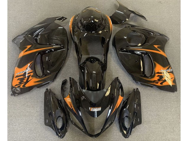 Negro Brillante & Naranja 2008-2020 Suzuki GSXR 1300 Carenados Moto