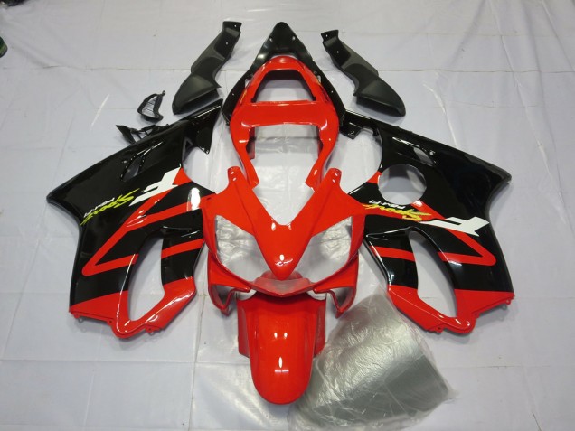 Negro Brillante & Rojo 2001-2003 Honda CBR600 F4i Carenados Moto