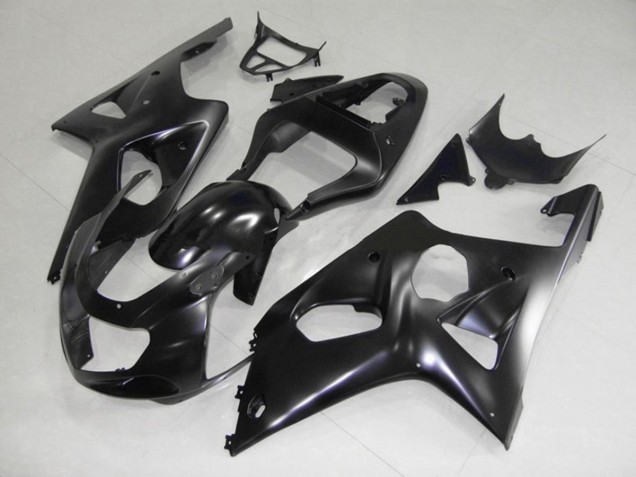 Negro Mate 2000-2002 Suzuki GSXR 1000 Carenados Moto
